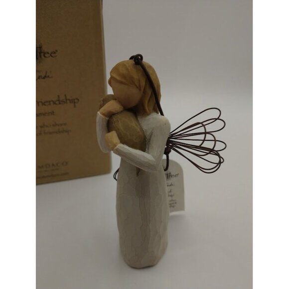 Willow Tree Friendship Ornament by Susan Lordi - Handcrafted Figurine with Dog - Picture 1 of 11
